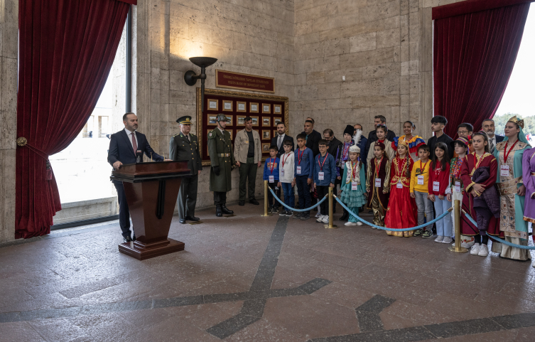 Dünya çocuklarından Anıtkabir ve TRT ziyareti